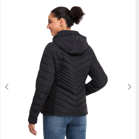 Ororo Women's Black Heated Down Jacket - Picture 2 of 8